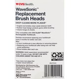 CVS Wave Sonic Rechargeable Refill Brush Head, Blue, 3 CT, thumbnail image