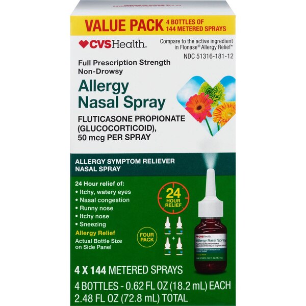 CVS Health Fluticasone Propionate Nasal Spray, USP 50mcg