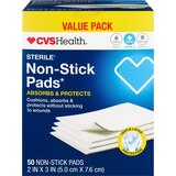 CVS Health Non-Stick Pads Value Pack 2x3", 50CT, thumbnail image