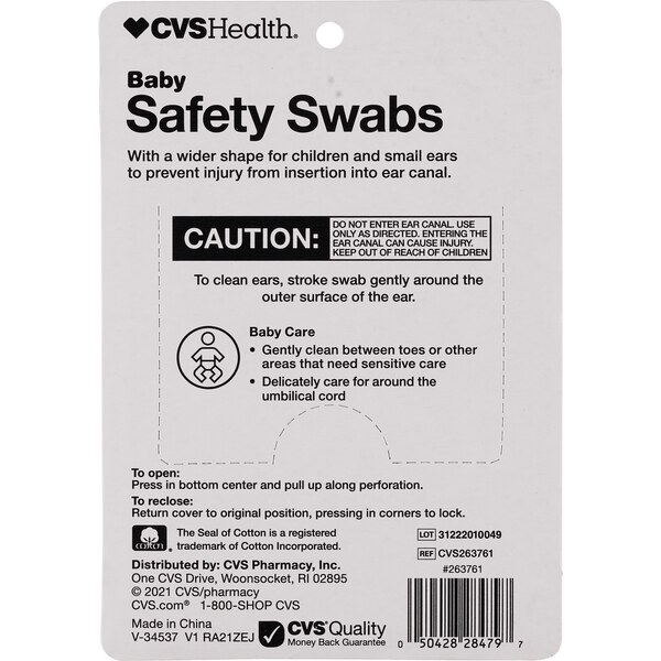 CVS Health Baby Safety Swabs, 55 CT