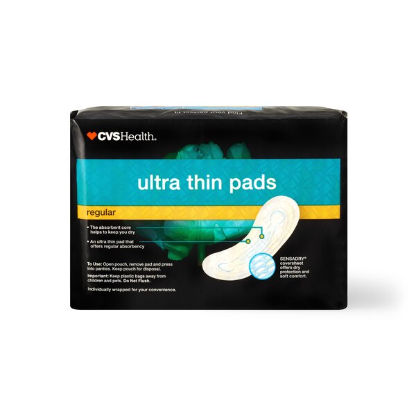 CVS Health Ultra Thin Pads Regular , 22 CT
