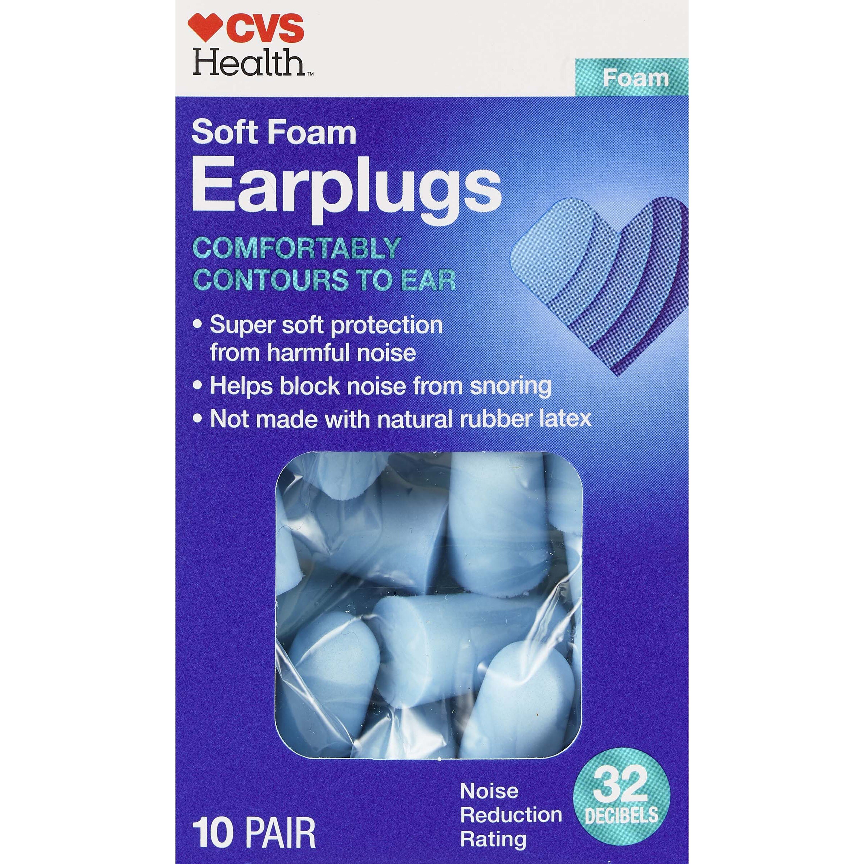 CVS Health - Tapones de espuma suave para los oídos