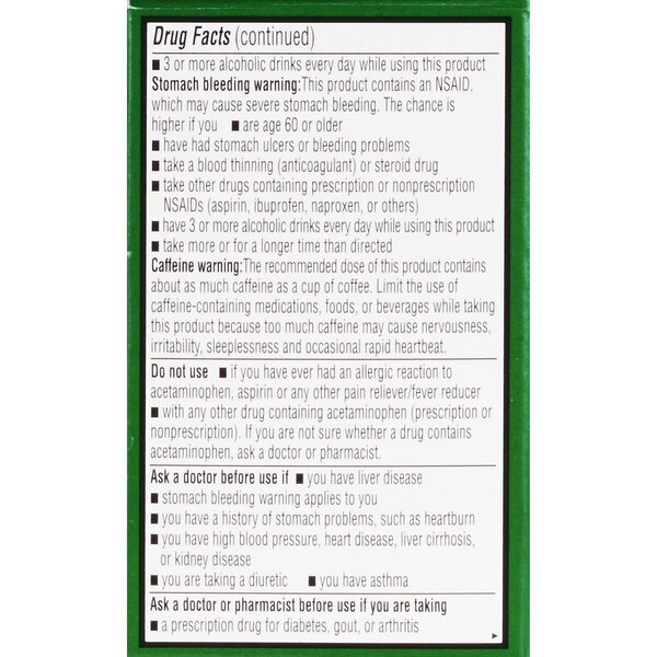 CVS Health Extra Strength Headache Relief Acetaminophen, Aspirin (NSAID) & Caffeine Geltcaps