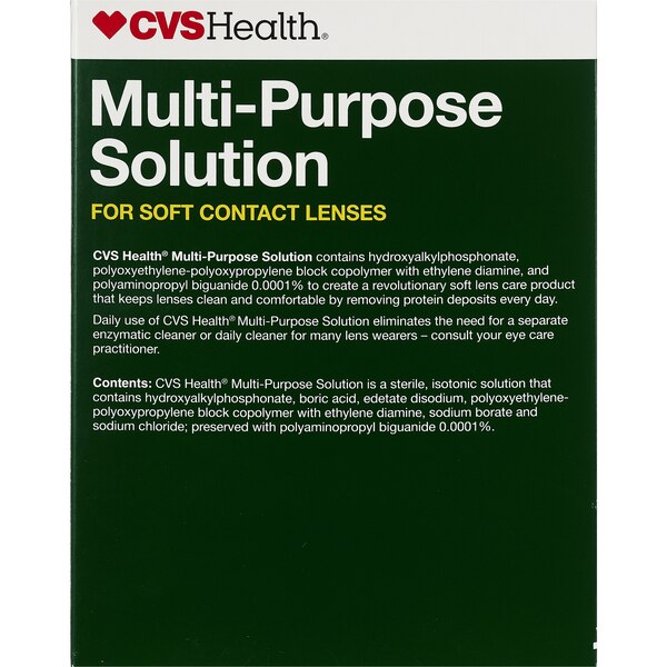 CVS Health Multi-Purpose Solution for Soft Contact Lenses, Twin Pack