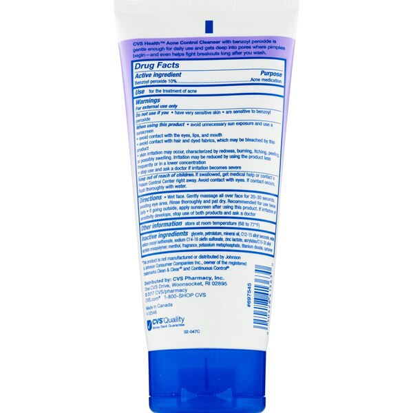 CVS Health Acne Control Cleanser, 5 OZ