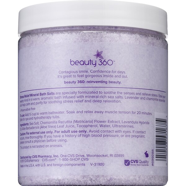 Beauty 360 Stress Relief Mineral Bath Salts, 24.99 OZ