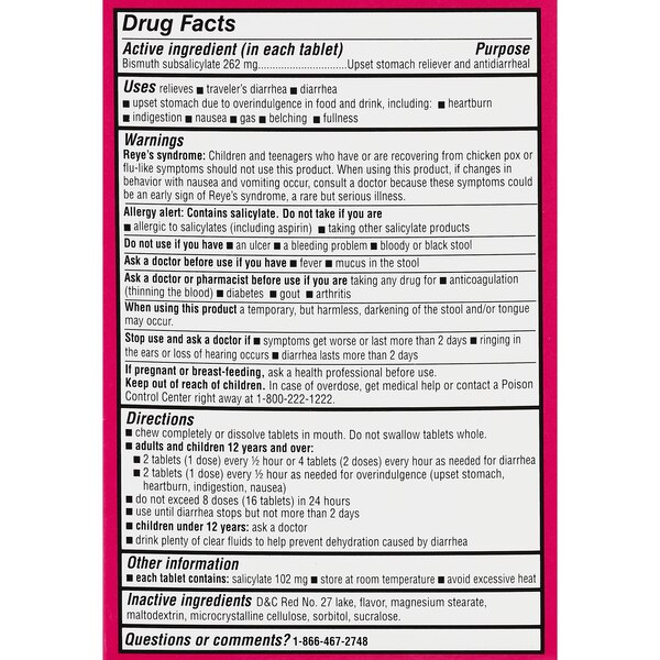 Tabletas masticables para el alivio estomacal CVS Health