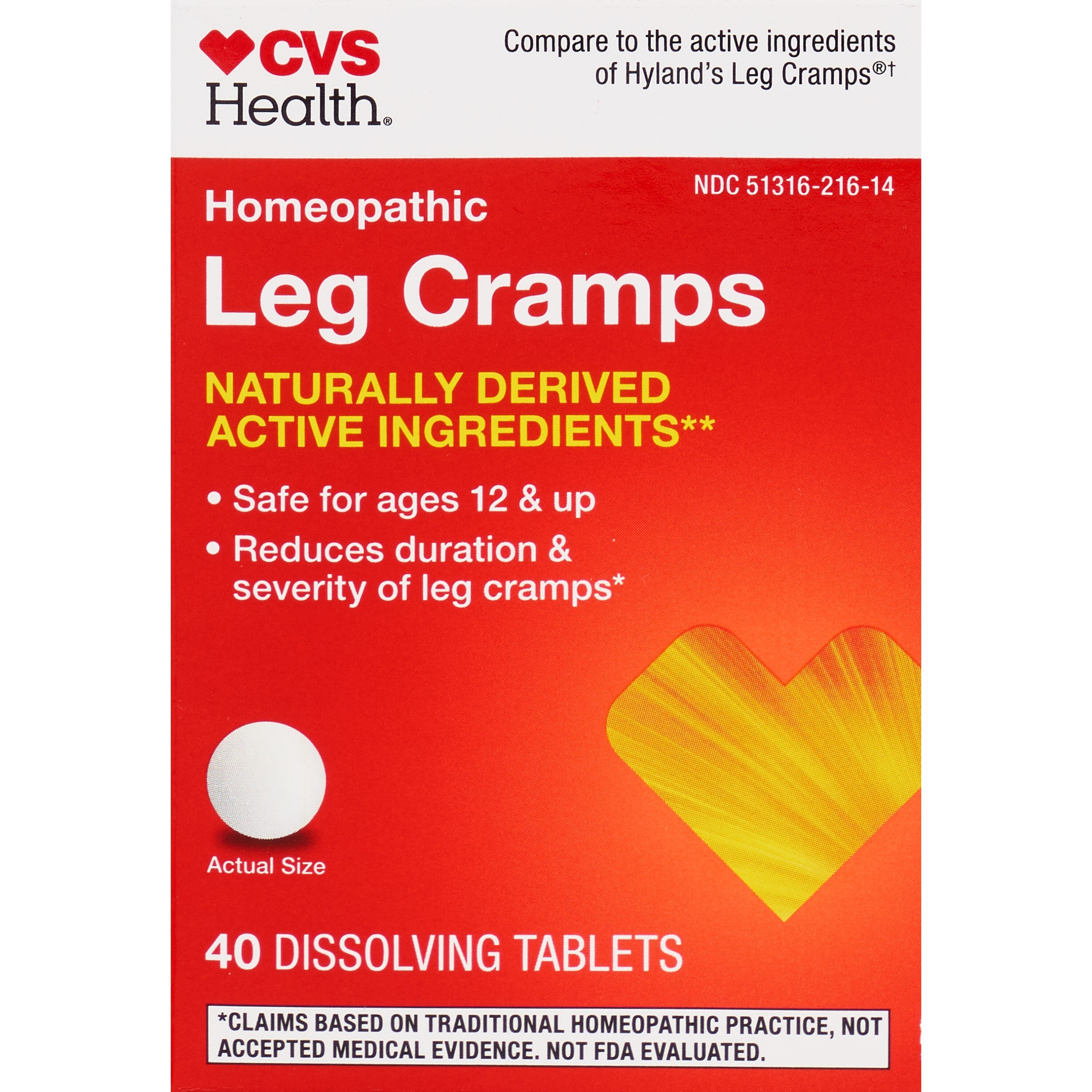 CVS Health - Cápsulas para aliviar el dolor de calambres en las piernas