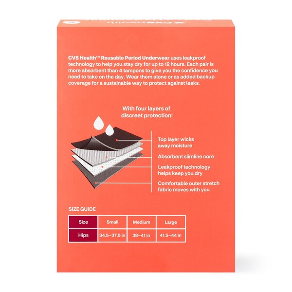 CVS Health Reusable Period Underwear, 1 CT 