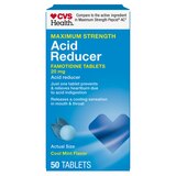 CVS Health Famotidine 20MG Cool Mint Tablets, 50 CT, thumbnail image