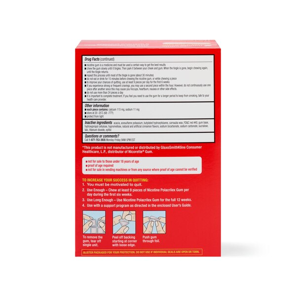 CVS Health Nicotine Gum, Cinnamon