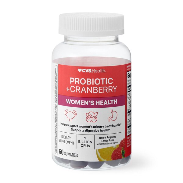 CVS Health Women's Health Probiotic + Cranberry Gummies, 60 CT