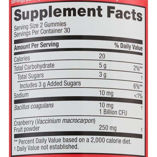 CVS Health Women's Health Probiotic + Cranberry Gummies, 60 CT