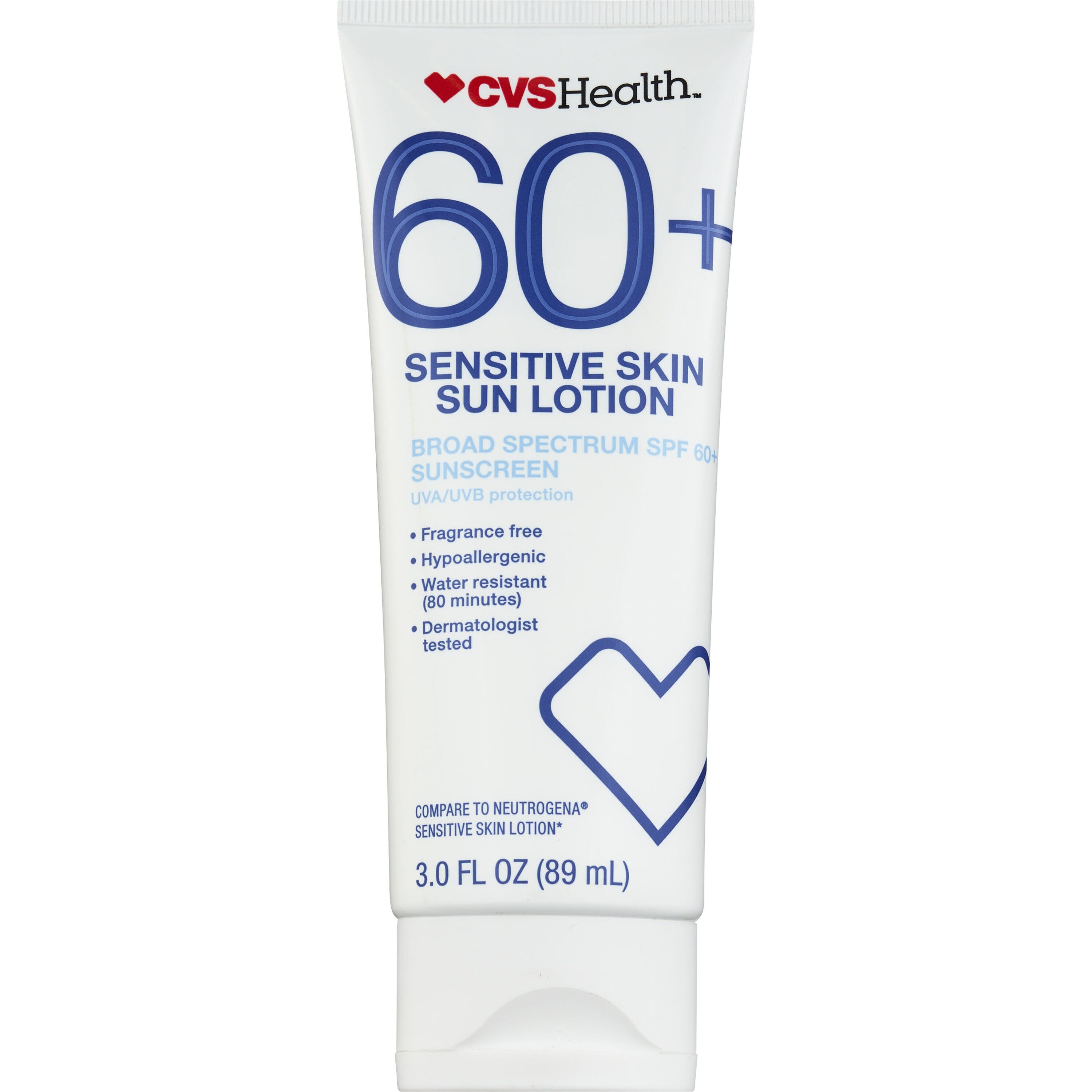 CVS Health Broad Spectrum Sensitive Skin Sunscreen Lotion