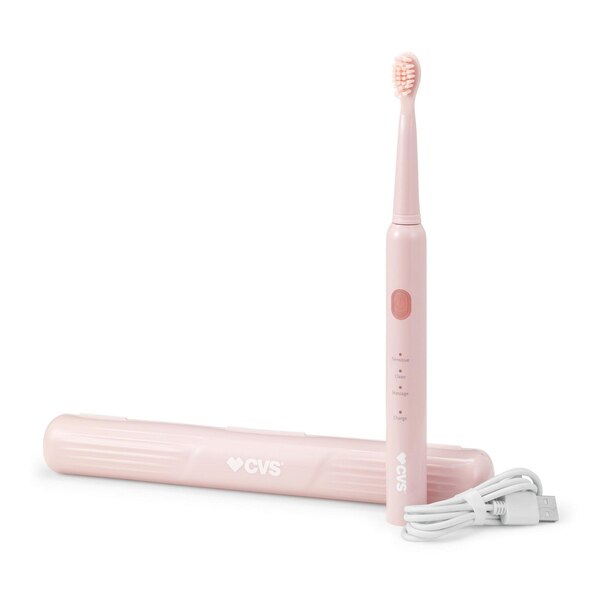 CVS Wave Sonic Rechargeable Toothbrush, Dusty Rose