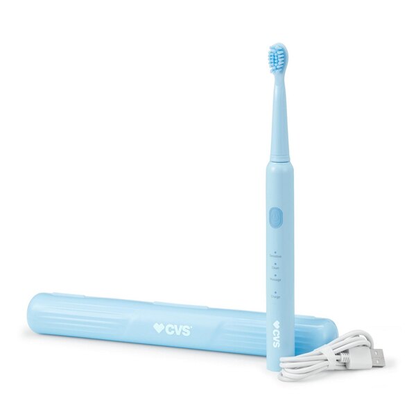 CVS Wave Sonic Rechargeable Toothbrush, Blue