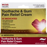CVS Health Toothache and Gum Pain Relief Cream, 0.33 OZ, thumbnail image
