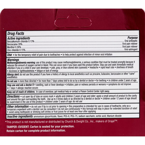 CVS Health Toothache and Gum Pain Relief Cream, 0.33 OZ