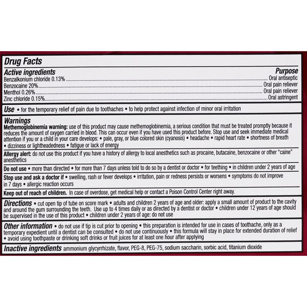 CVS Health Toothache and Gum Pain Relief Cream, 0.33 OZ