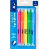 Caliber Fluorescent Highlighters, 5 Colors, thumbnail image