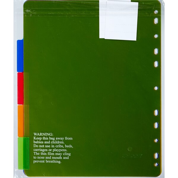 Caliber Poly Binder Index Dividers 5 Tabs