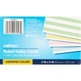 Caliber Index Cards Assorted Colors, thumbnail image