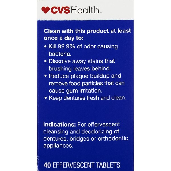 CVS Health Anti-Bacterial Denture Cleanser Tablets