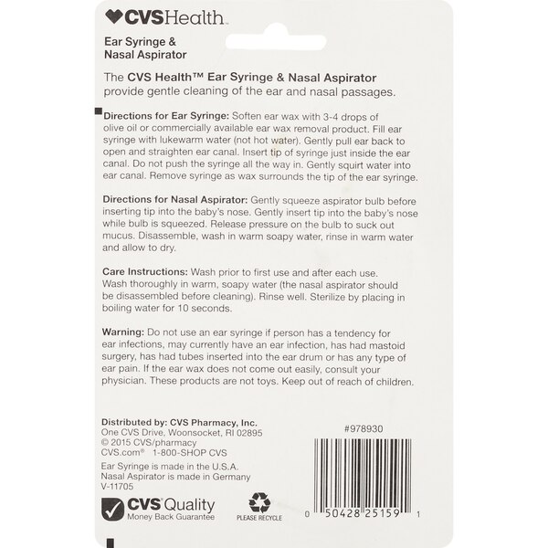 CVS Health Ear Syringe & Nasal Aspirator
