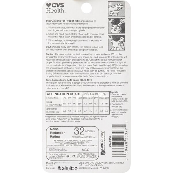 CVS Health Ultra Soft Earplugs, 10 Pair