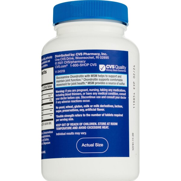 CVS Health Glucosamine Chondroitin with MSM Tablets, 90 CT