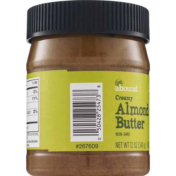 Gold Emblem Abound Creamy Almond Butter, 12 oz