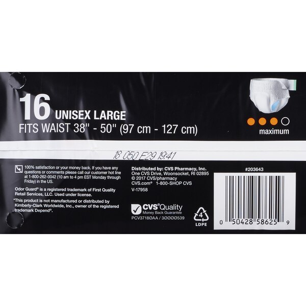 CVS Health Day & Night Adjustable Underwear Maximum Absorbency