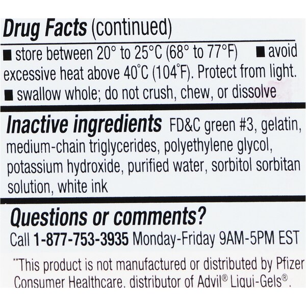 CVS Health Ibuprofen 200 MG Liquid Filled Softgels, 200 MG