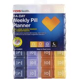 CVS Health 4-A-Day Weekly Pill Planner with Contoured Bottom, thumbnail image