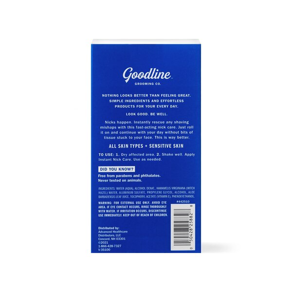 Goodline Grooming Co. Nick Care Instant Roll-On, 0.25 OZ