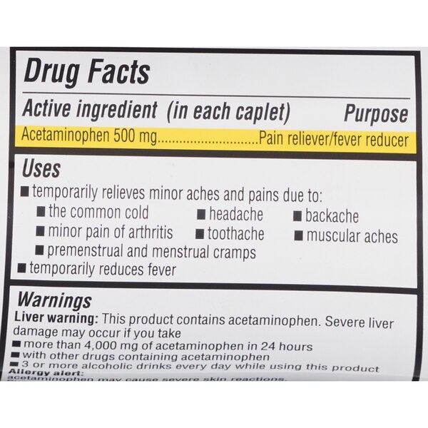 CVS Health Extra Strength Acetaminophen Pain Reliever & Fever Reducer 500mg Caplets