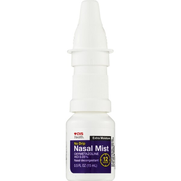 CVS Health 12HR No Drip Nasal Mist Oxymetazoline 0.05%, 0.5 OZ