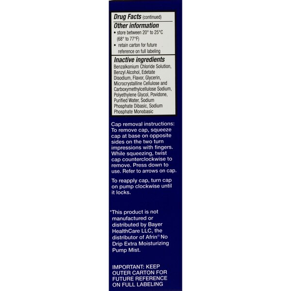 CVS Health 12HR No Drip Nasal Mist Oxymetazoline 0.05%, 0.5 OZ
