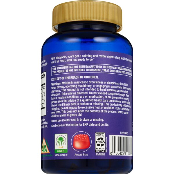 CVS Health Melatonin 5 MG Gummies, Natural Strawberry, 120 CT