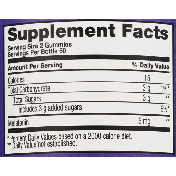 CVS Health Melatonin 5 MG Gummies, Natural Strawberry, 120 CT