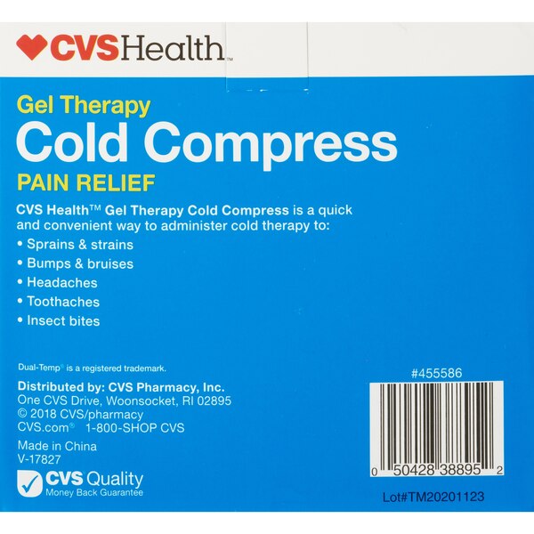 CVS Health Gel Therapy Cold Compress Pack, S-M