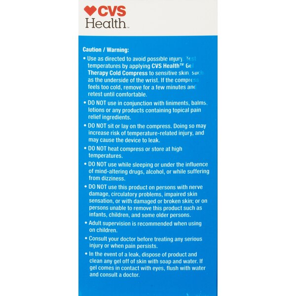 CVS Health Gel Therapy Cold Compress Pack, S-M