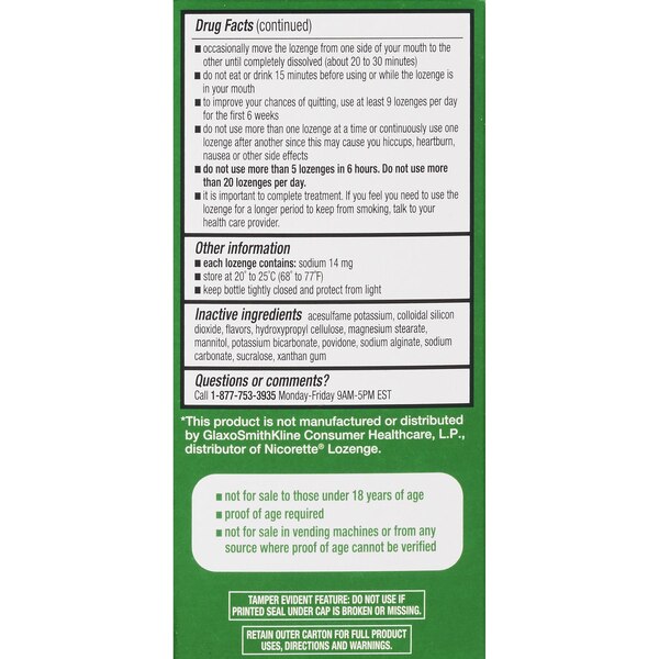 CVS Health Sugar Free Nicotine Lozenge, Mint