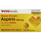 CVS Health Regular Strength Aspirin 325 MG Enteric Coated Tablets, thumbnail image 1 of 2