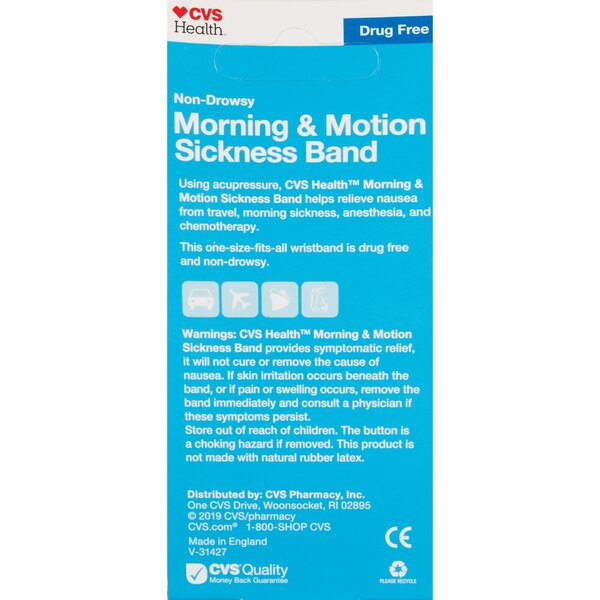 CVS Health Morning & Motion Sickness Bands, 2 CT