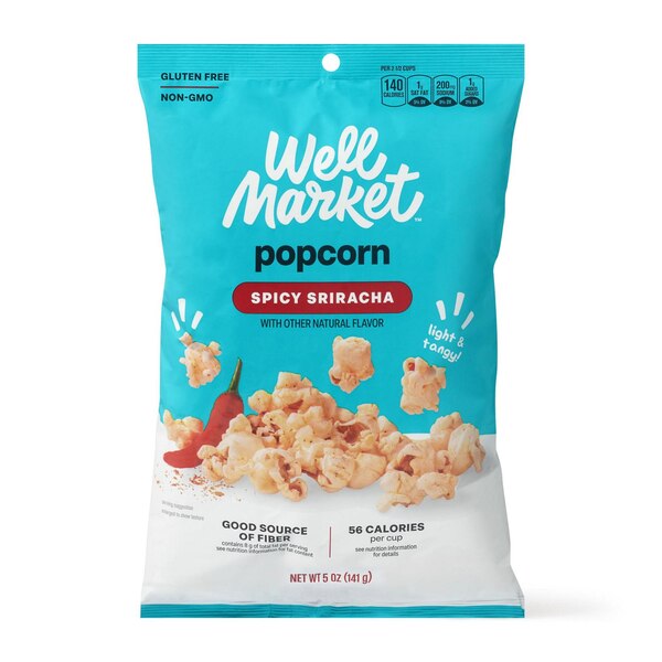 Well Market, Spicy Sriracha Popcorn, 5 oz