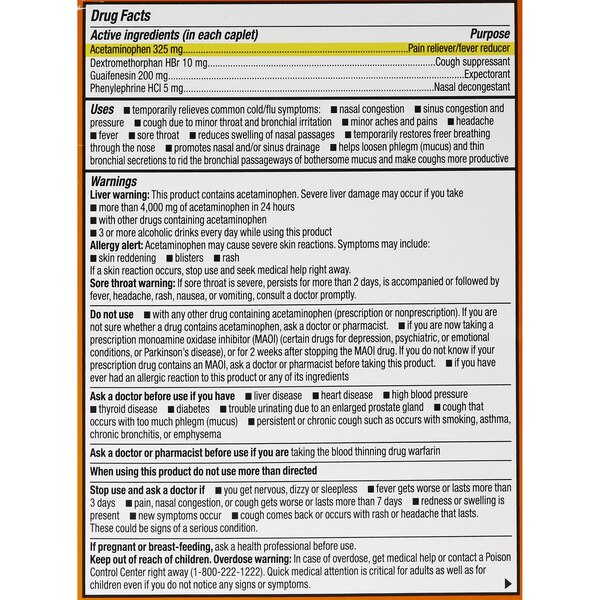 CVS Health Cooling Severe Daytime Cold & Flu Relief Caplets, 24 CT
