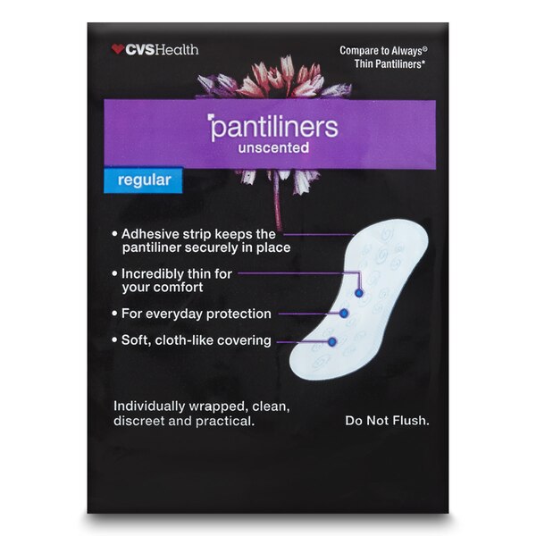 CVS Health Thin Panty Liners, Unscented, Regular