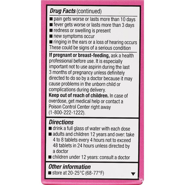 CVS Health Adult Low Dose Aspirin 81 MG Chewable Tablets, Cherry