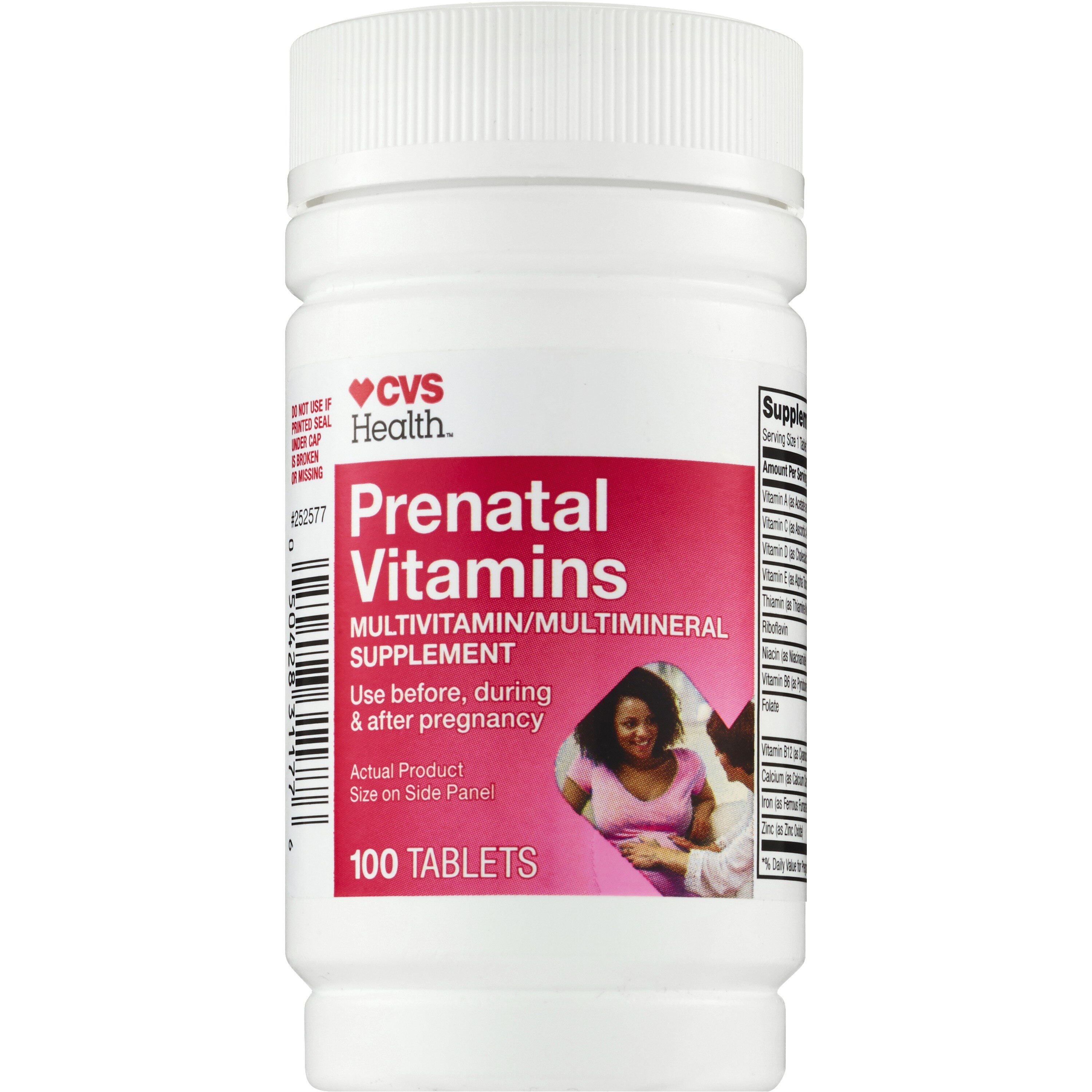 CVS Health - Vitaminas prenatales con minerales en tabletas